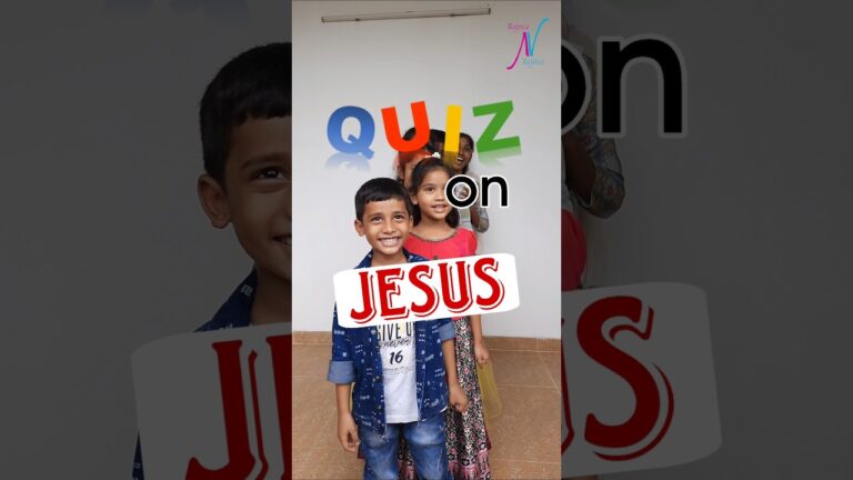Quiz on Jesus | Rejoice and Rejoice #sundayschool #children #biblegames #jesusquiz #teluguchristian