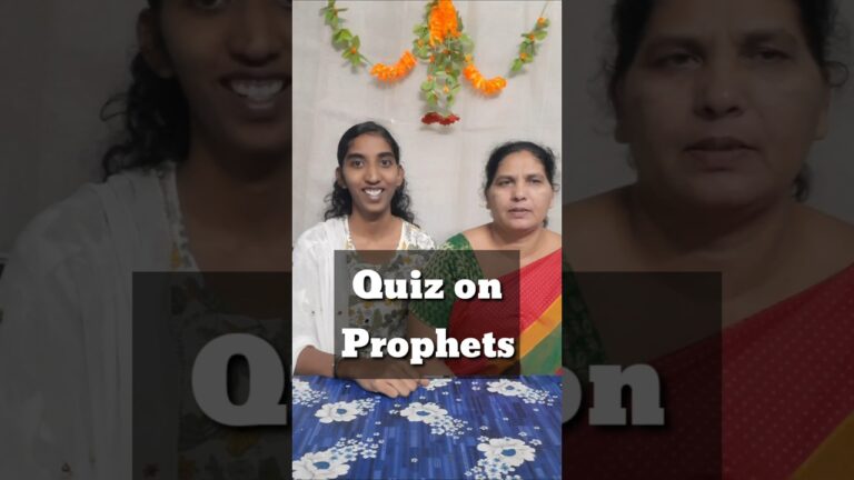 Quiz on Prophets | Rejoice and Rejoice | Bible Games #Christian  #teluguchristian #Jesus #Bible