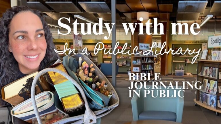STUDY WITH ME, Bible Study in Public | Study with me at the Library