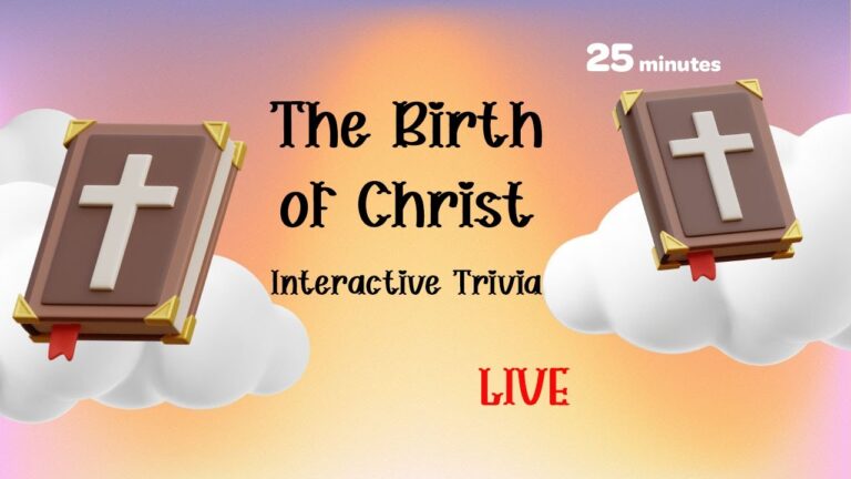 The Birth of Christ  LIVE  Interactive TRIVIA  Adult Version