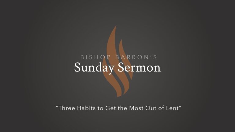 Three Habits to Get the Most Out of Lent — Bishop Barron’s Sunday Sermon