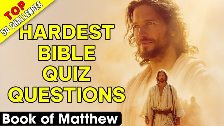 Top 50 Bible Questions from the Book of Matthew - Test Your Knowledge!