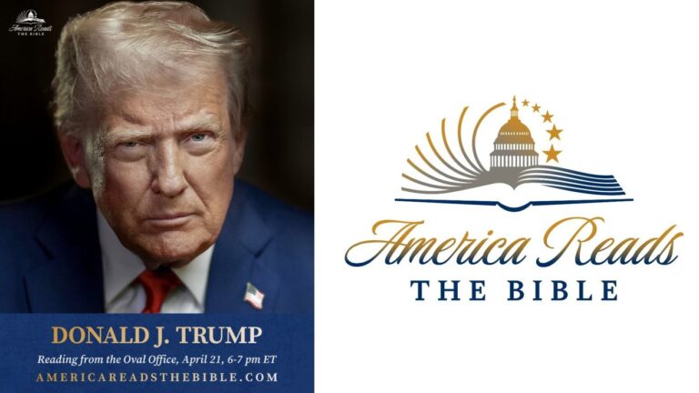 Trump Reads Bible Aloud from the Oval Office: 'Then Will I Hear from Heaven... and Heal Their Land'