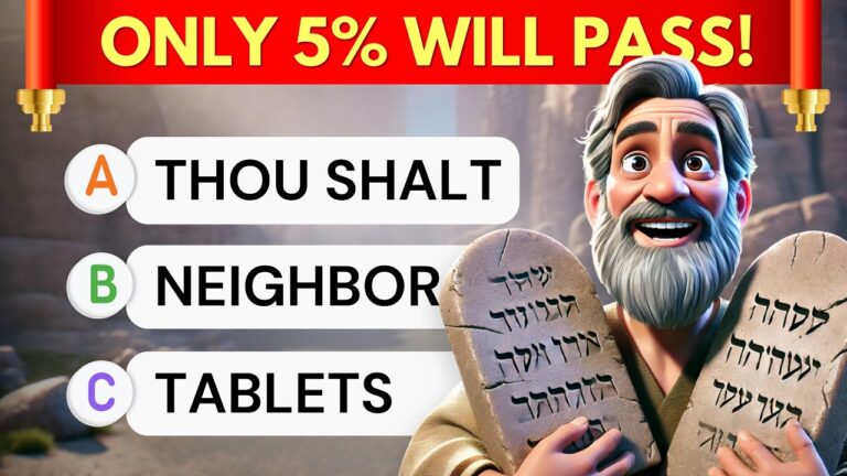 ULTIMATE 10 Commandments BIBLE QUIZ - 45 Questions - 3 Levels