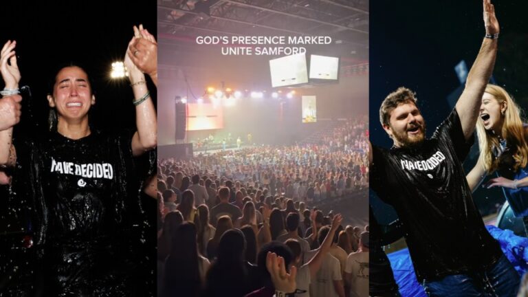 'We Baptized Students Until After Midnight!' Football Field Becomes Holy Ground at Samford