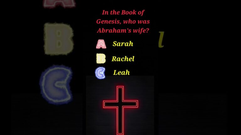 Who was Abraham's wife? #bible #trivia #shorts