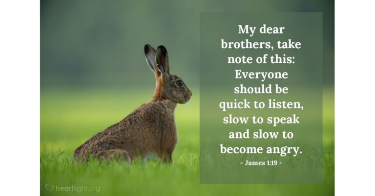 James 1:19 — Today's Verse for Monday, May 25, 2026