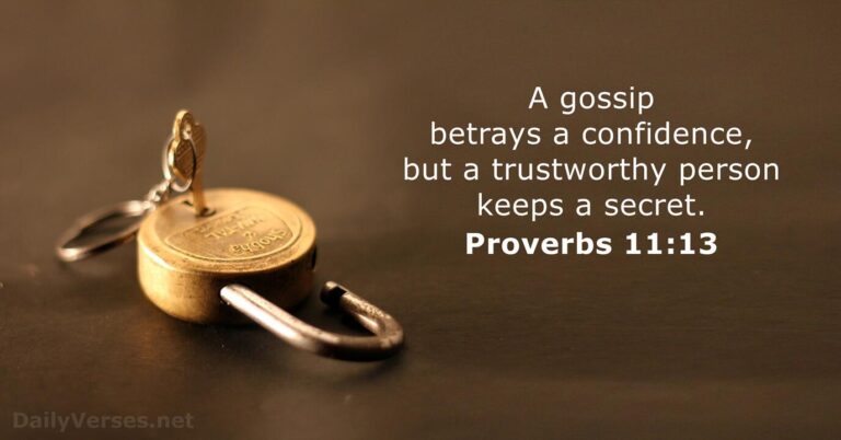 Proverbs 11:13