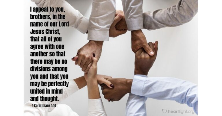 Today's Verse – 1 Corinthians 1:10 Today's Verse - 1 Corinthians 1:10