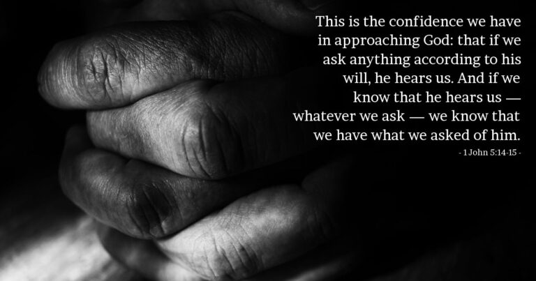 Today's Verse - 1 John 5:14-15