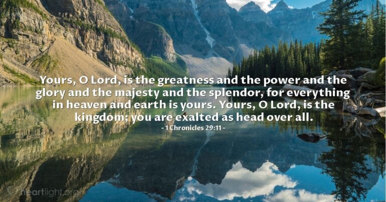 1 Chronicles 29:11 — Today's Verse for Thursday, June 4, 2026