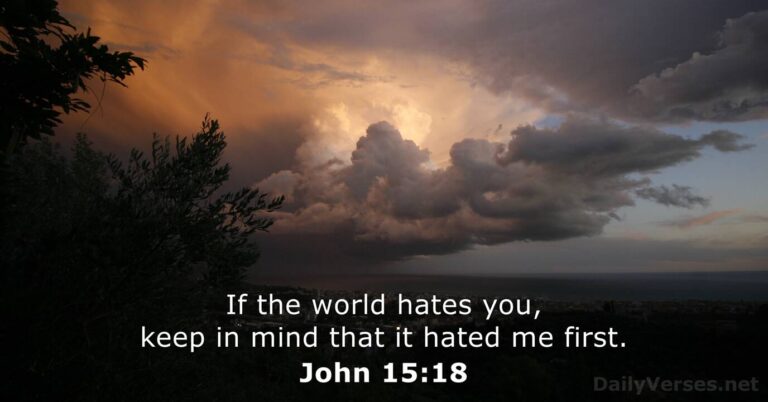June 16, 2026 – Bible verse of the day John 15:18