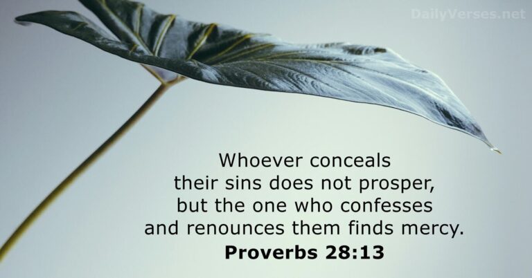 June 2, 2026 – Bible verse of the day Proverbs 28:13