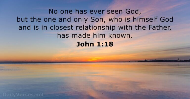June 21, 2026 – Bible verse of the day John 1:18