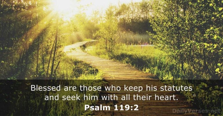 June 23, 2026 – Bible verse of the day Psalm 119:2