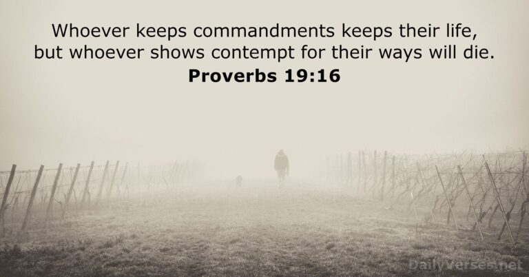 Proverbs 19:16