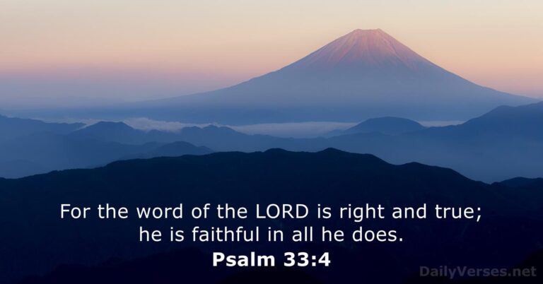Psalm 33:4