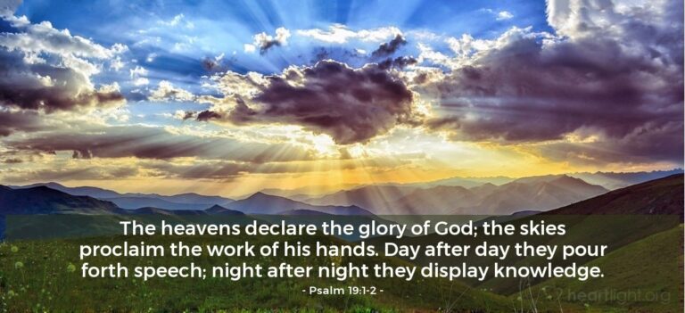 Psalm 19:1-2 — Today's Verse for Friday, June 12, 2026