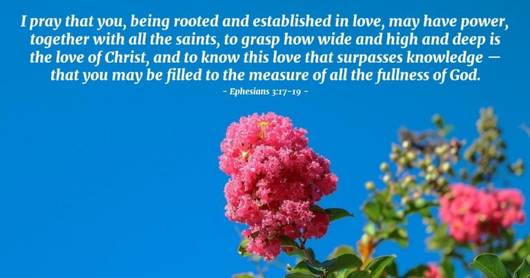 Today's Verse - Ephesians 3:17-19