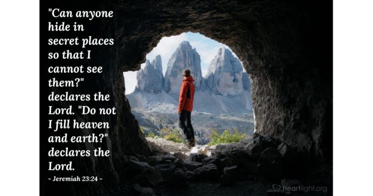 Today's Verse - Jeremiah 23:24