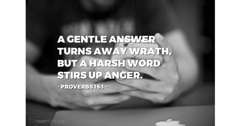 Today's Verse - Proverbs 15:1