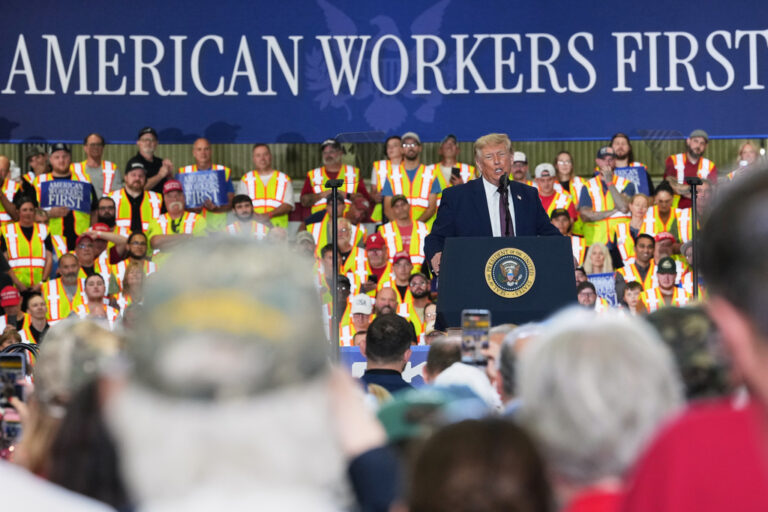 Trump Declares ‘Make America Powerful Again’ While Visiting Mack Truck Plant in PA Trump Declares 'Make America Powerful Again' While Visiting Mack Truck Plant in PA