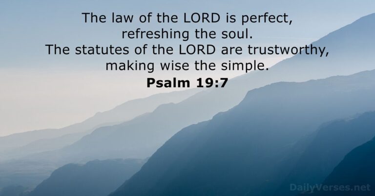 Psalm 19:7