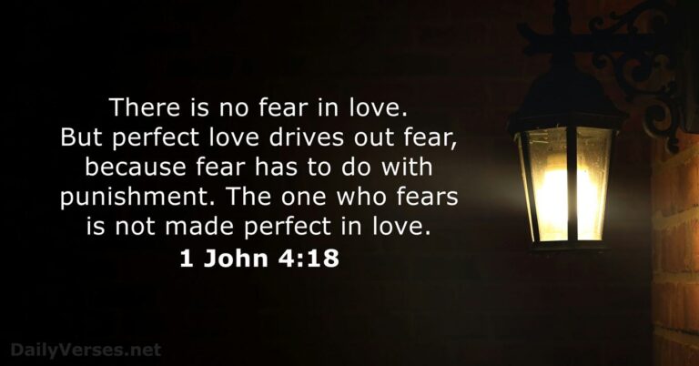 July 9, 2026 – Bible verse of the day 1 John 4:18