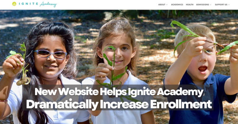 New Website Helps Ignite Academy Dramatically Increase Enrollment Church Website Design CEO - Paul Steinbrueck
