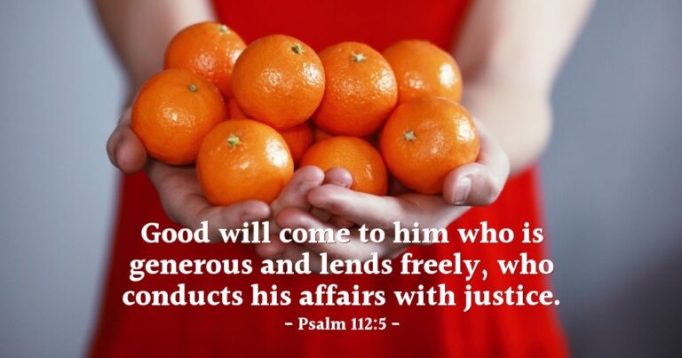 Psalm 112:5 — Today's Verse for Friday, July 24, 2026