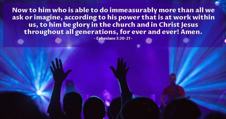 Today's Verse – Ephesians 3:20-21 Today's Verse - Ephesians 3:20-21