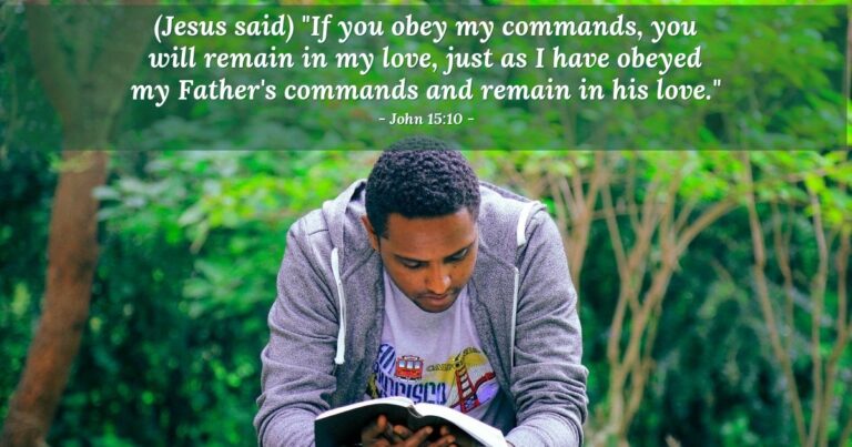 Today's Verse – John 15:10 Today's Verse - John 15:10