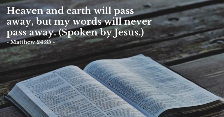 Today's Verse - Matthew 24:35