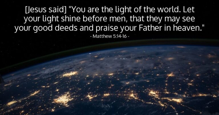Today's Verse – Matthew 5:14-16 Today's Verse - Matthew 5:14-16