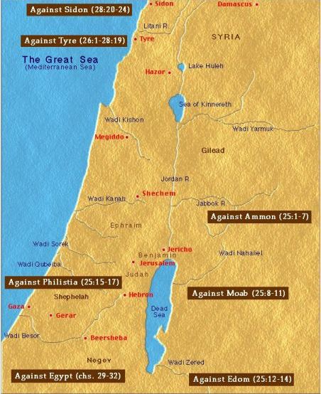 August 23rd Chronological Bible Readings – Chronological Bible Blog Ezekiel__map