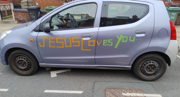 Christian Motorist Denied Insurance Coverage Due to ‘Jesus Loves You’ Message Christian Motorist Denied Insurance Coverage Due to 'Jesus Loves You' Message