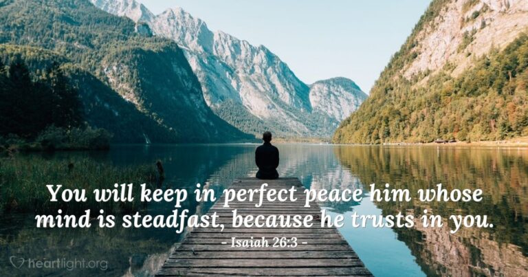 Today's Verse - Isaiah 26:3