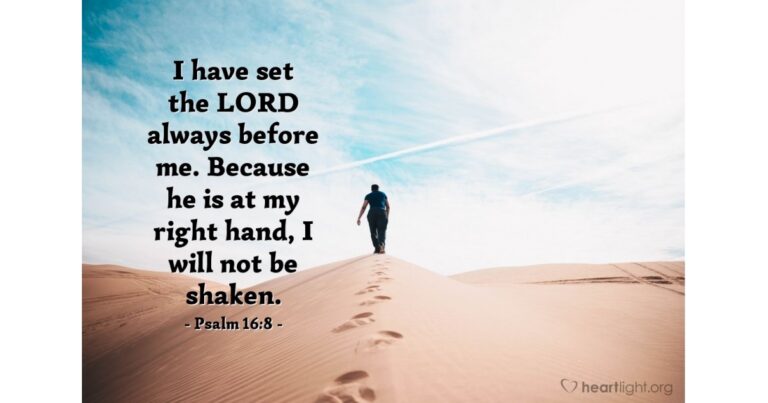 Today's Verse - Psalm 16:8
