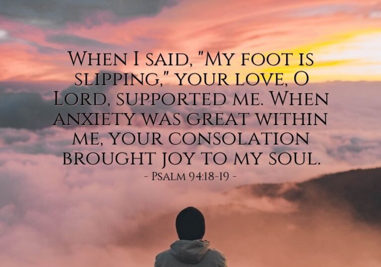 Today's Verse - Psalm 94:18-19