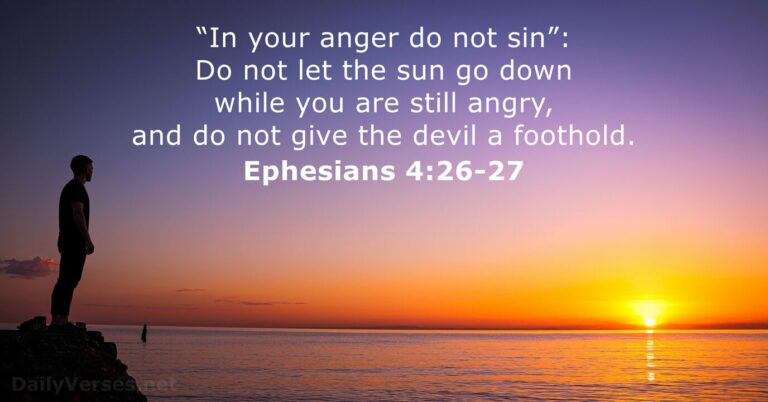 Ephesians 4:26-27