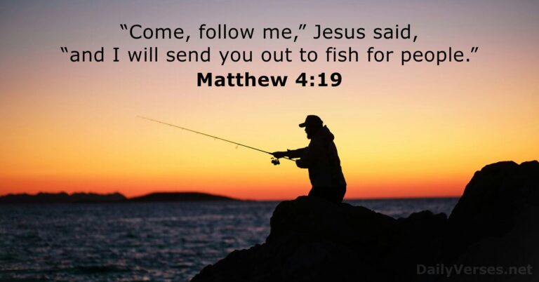 September 25, 2026 – Bible verse of the day Matthew 4:19