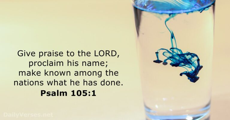 September 27, 2026 – Bible verse of the day Psalm 105:1