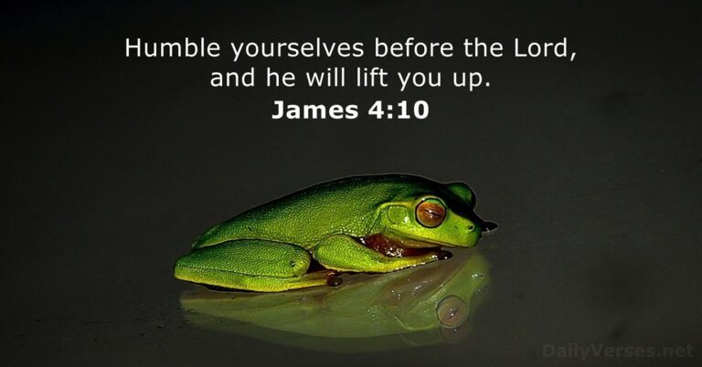 September 7, 2026 – Bible verse of the day James 4:10
