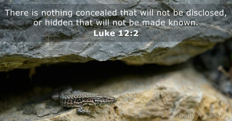 September 8, 2026 – Bible verse of the day Luke 12:2