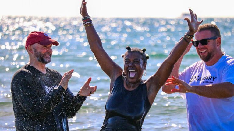 Social Media Post Sparks Mass Ocean Baptism in UK as 170+ Declare Faith in Jesus