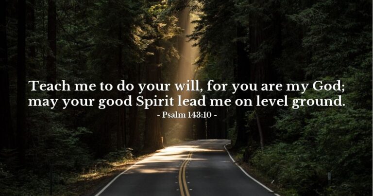 Today's Verse - Psalm 143:10