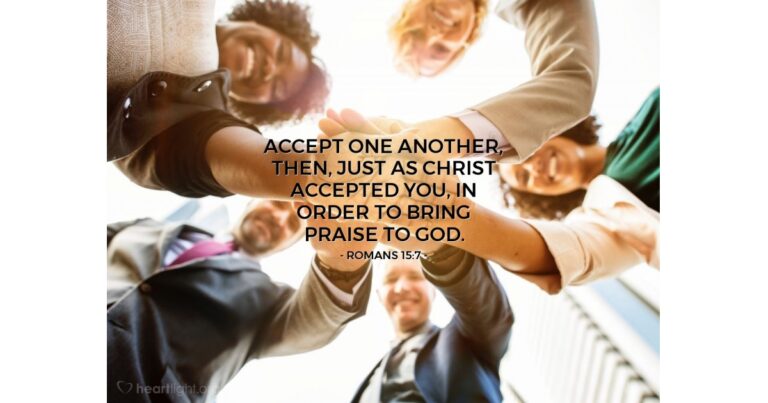 Today's Verse - Romans 15:7