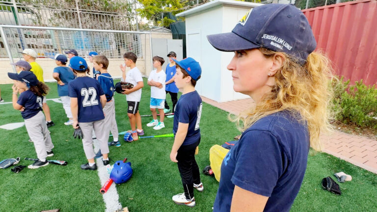 Woman with a Rich Family Baseball Legacy Hits Home Run in Jerusalem by Teaching Kids America's Pastime