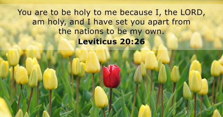 October 14, 2026 – Bible verse of the day Leviticus 20:26
