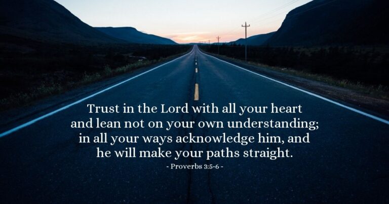 Proverbs 3:5-6 — Today's Verse for Monday, October 12, 2026